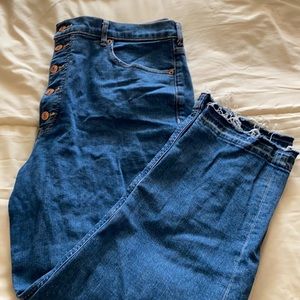 High waist button up jeans, express brand size 16 worn once